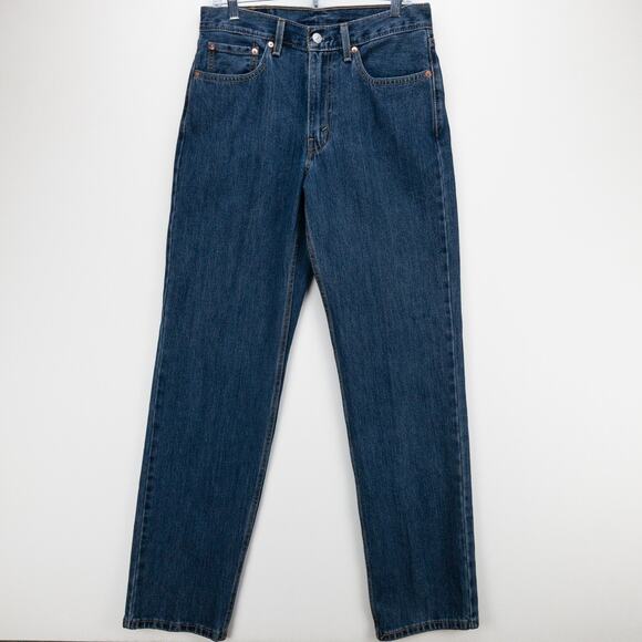 Levi’s 550 Relaxed Fit Straight Leg Jeans Men’s 31x34 Dark Wash Blue Workwear - Picture 3 of 13